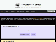 Tablet Screenshot of grassrootscomics.net